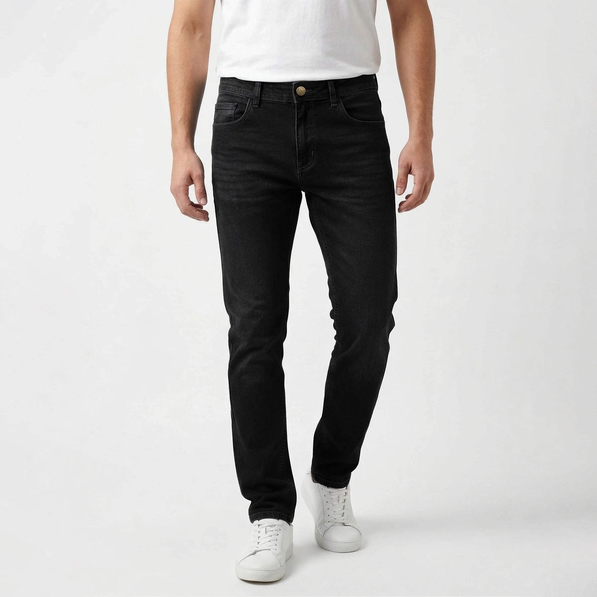 SLIM FIT DENIM - CHARCOAL BLACK