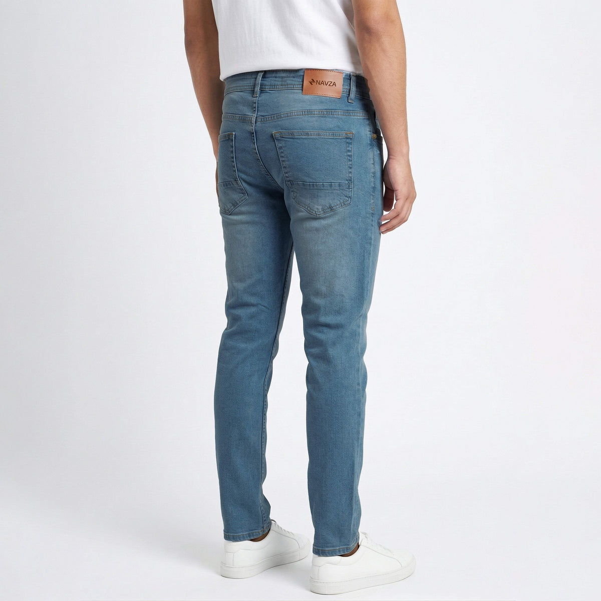 SLIM FIT DENIM LIGHT BLUE NAVZA
