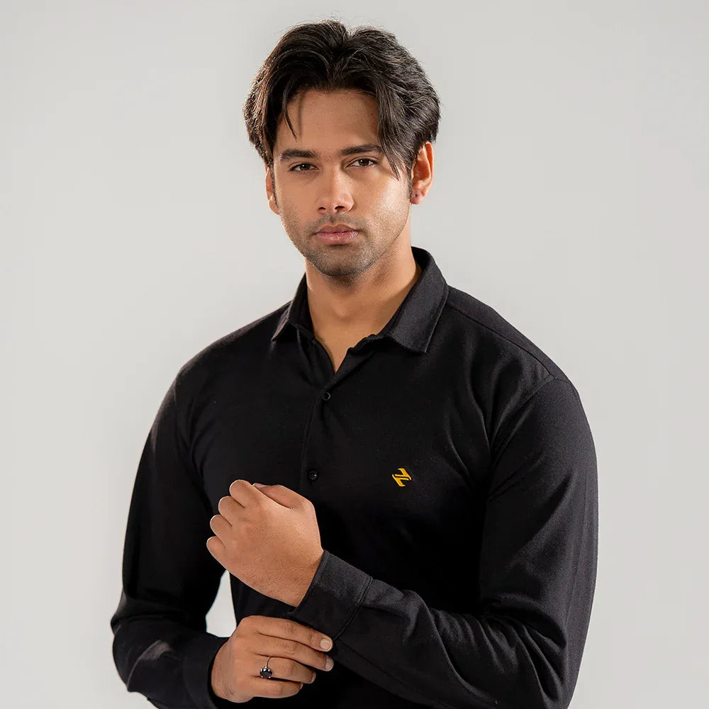 CL SMART SHIRT - BLACK - NAVZA