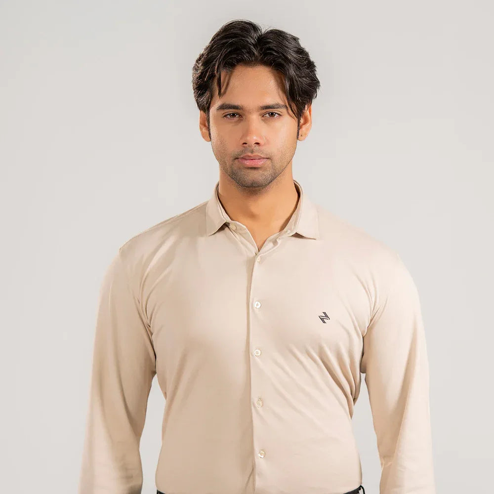 CL SMART SHIRT - BEIGE - NAVZA