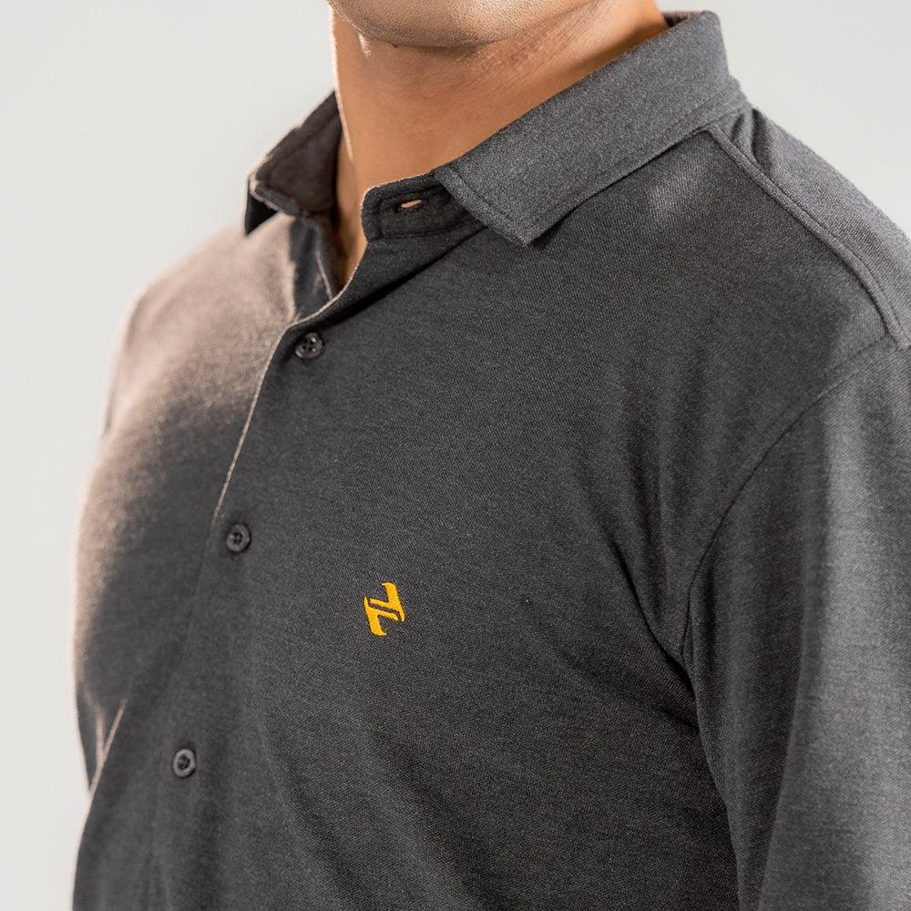 CL SMART SHIRT - CHARCOAL - NAVZA