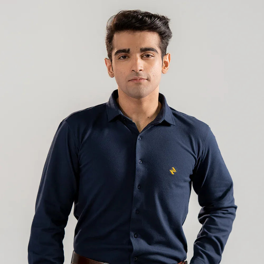 CL SMART SHIRT - NAVY - NAVZA