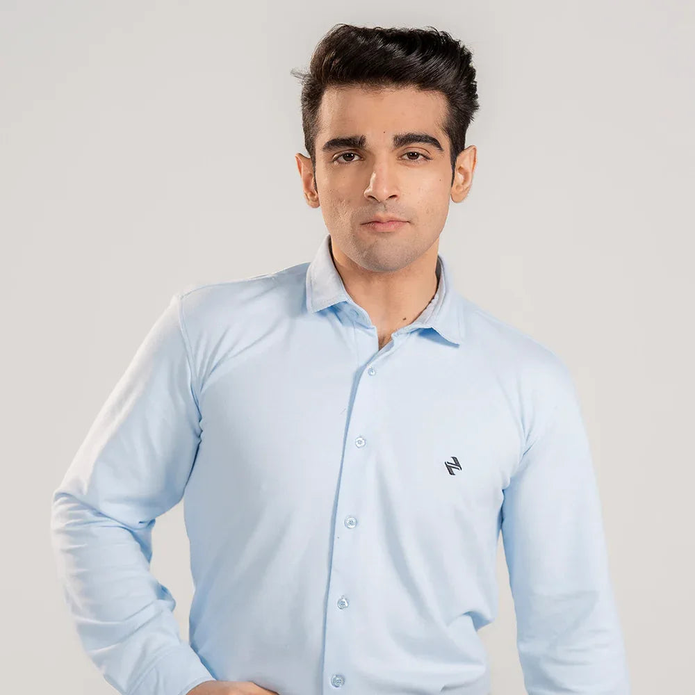 CL SMART SHIRT - SKY BLUE - NAVZA