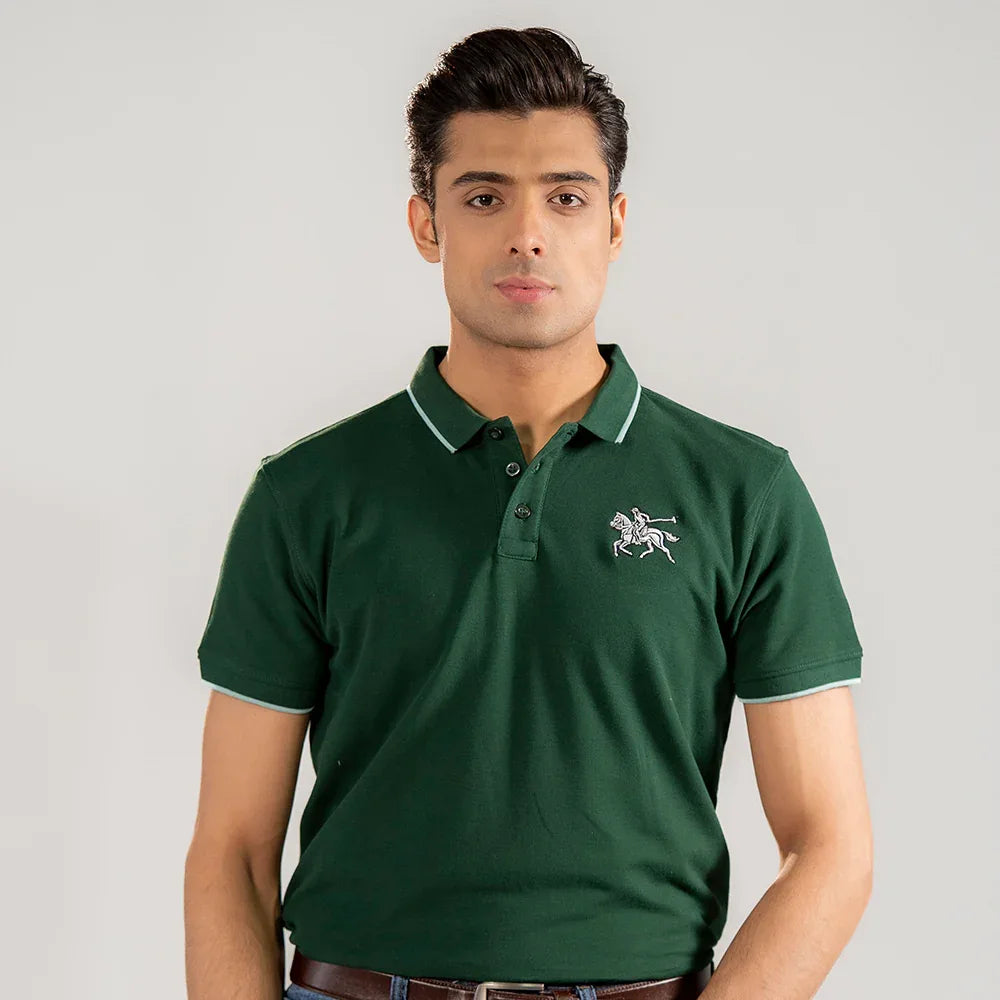 ST HV POLO - RICH GREEN - NAVZA