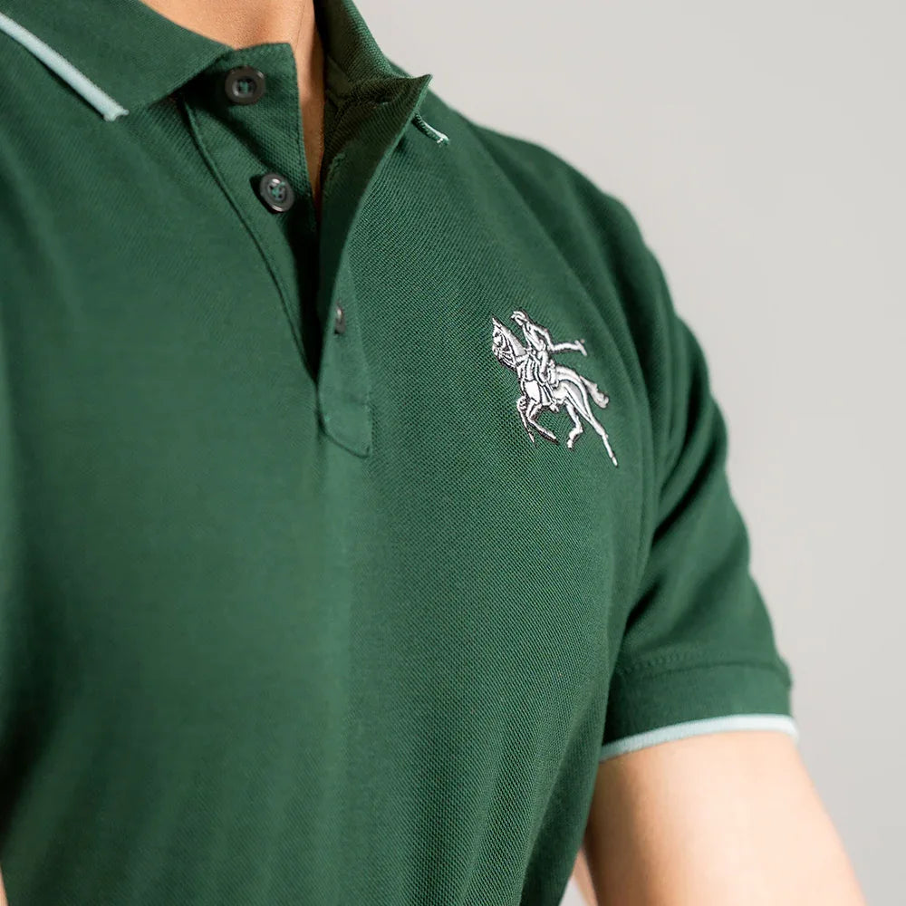 ST HV POLO - RICH GREEN - NAVZA