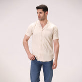 STRIPED BUTTON DOWN SHIRT – OFF-WHITE