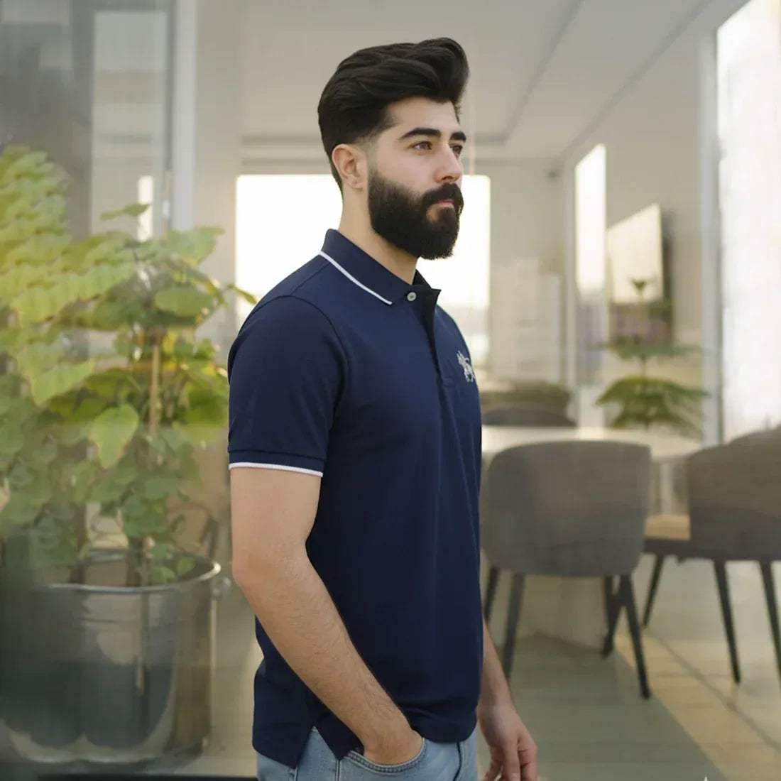 ST HV POLO - NAVY - NAVZA