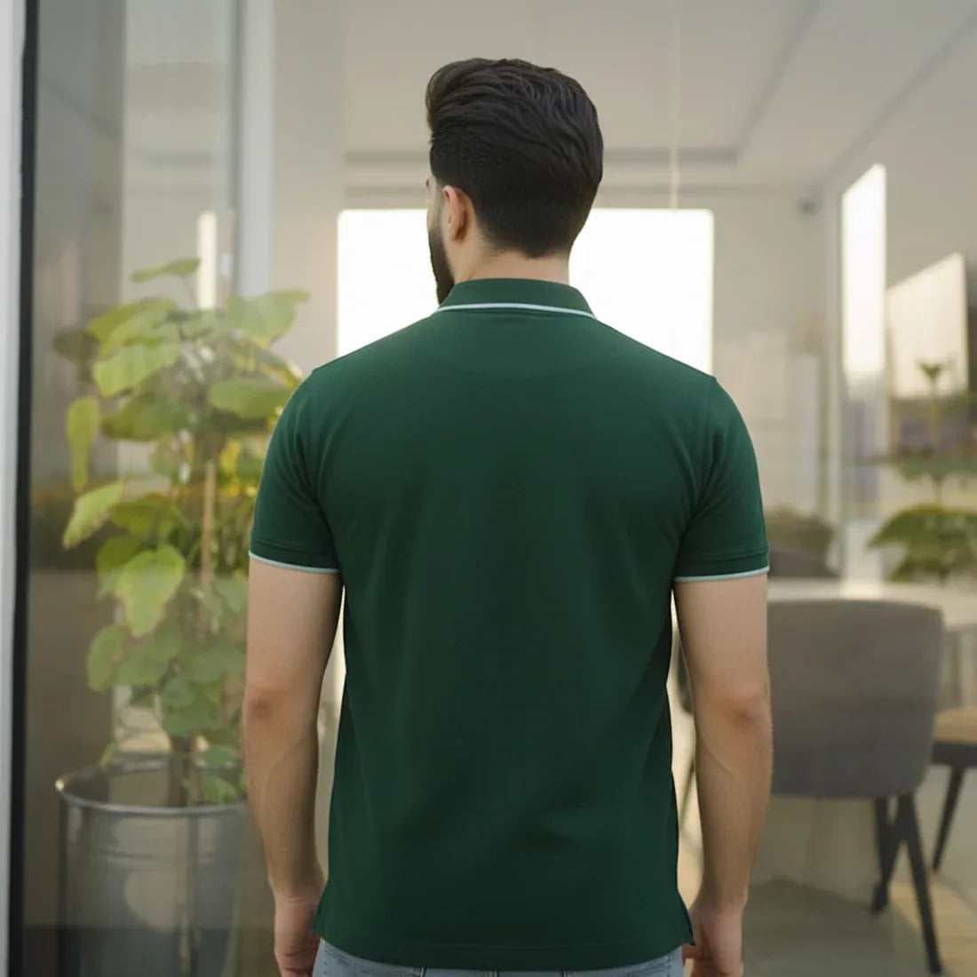 ST HV POLO - RICH GREEN - NAVZA