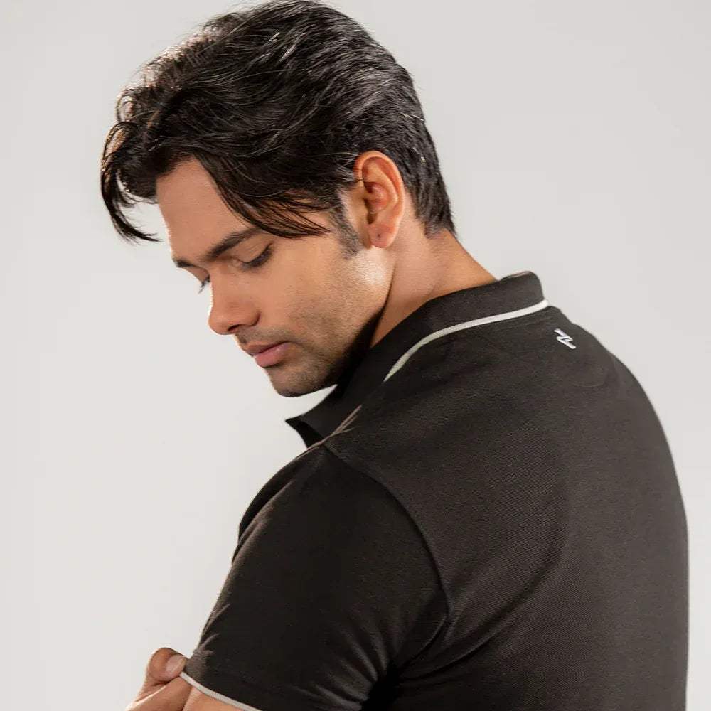 ST HV POLO - BLACK - NAVZA