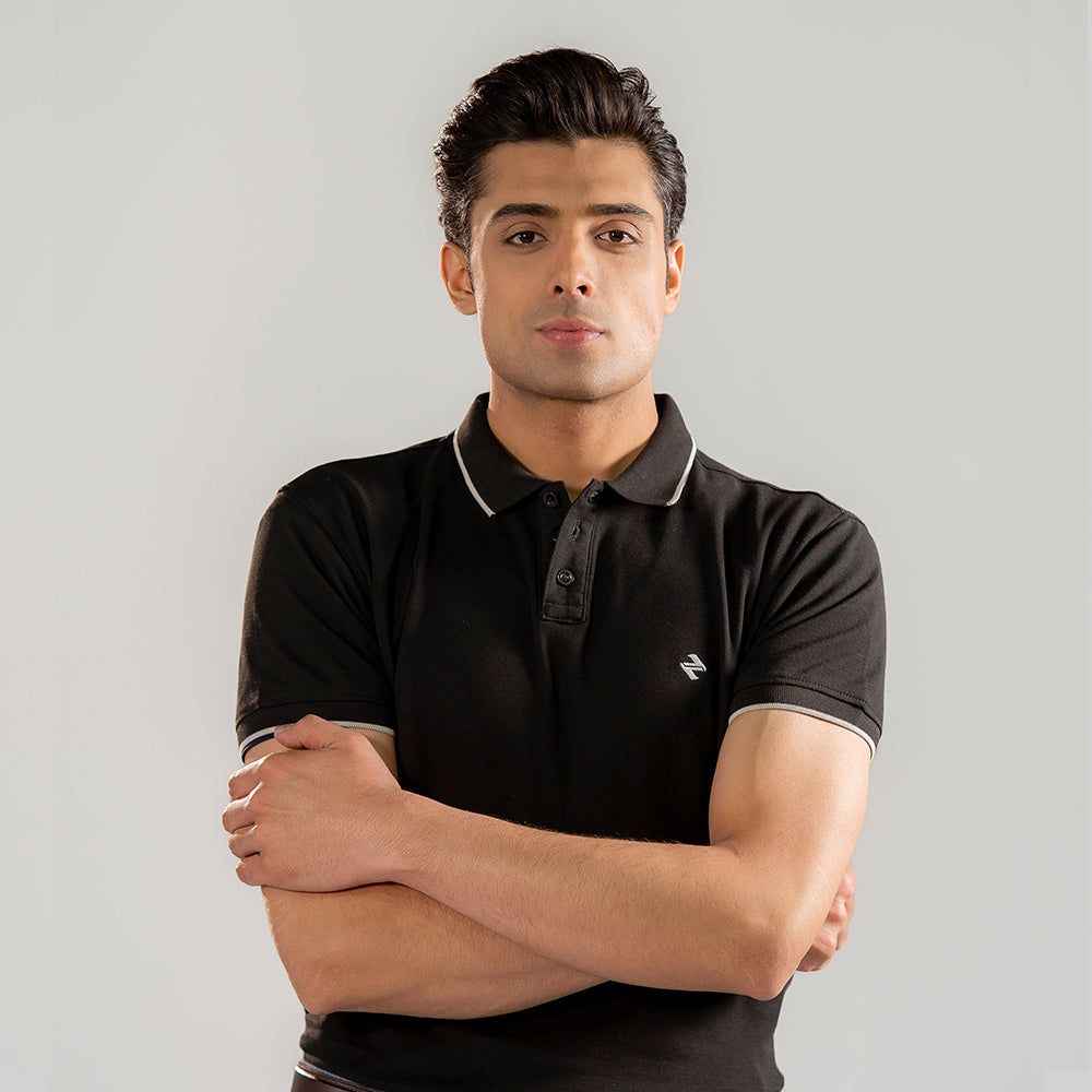 ST LV POLO - BLACK