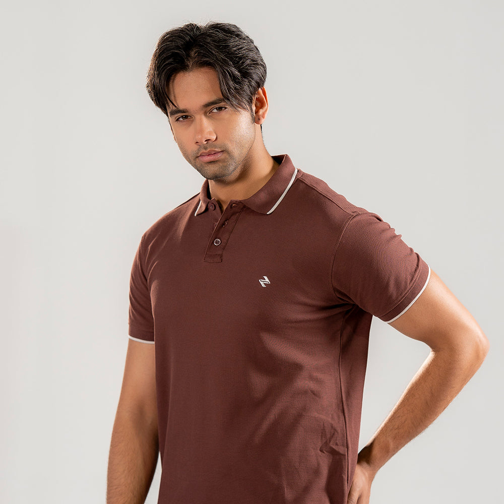 ST LV POLO - BROWN