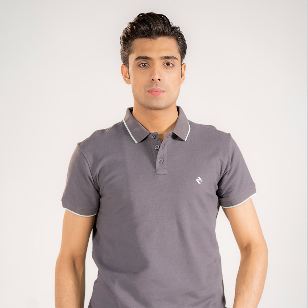 ST LV POLO - DARK GREY