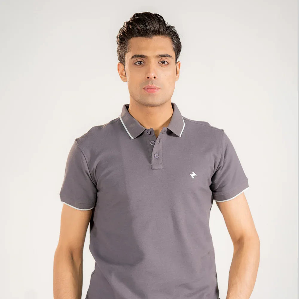 ST LV POLO - DARK GREY - NAVZA