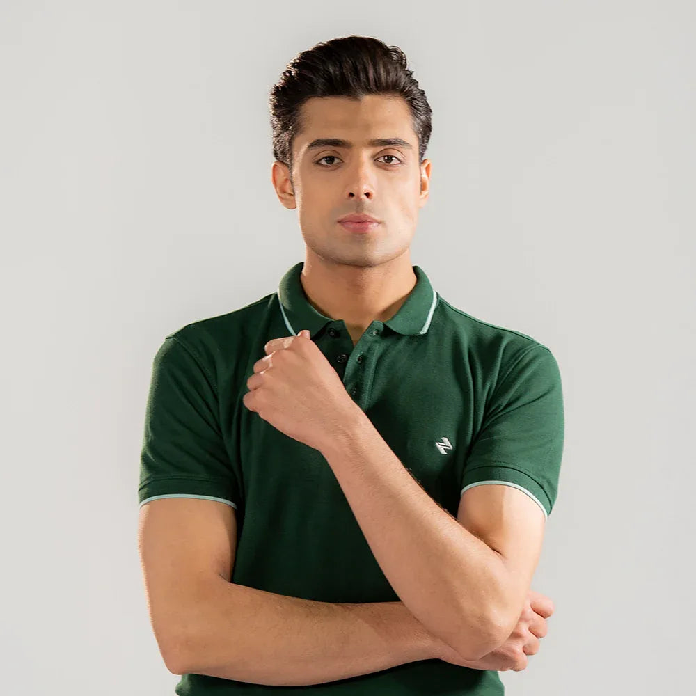 ST LV POLO - RICH GREEN - NAVZA