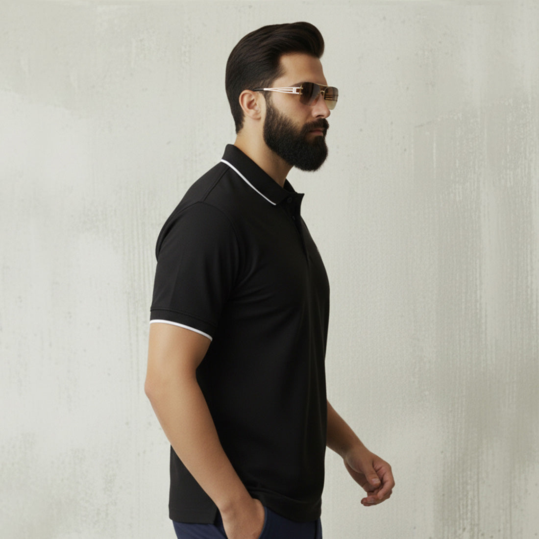 ST LV POLO - BLACK