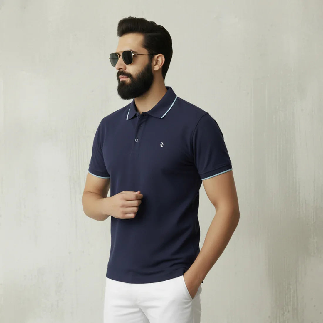 ST LV POLO - NAVY - NAVZA
