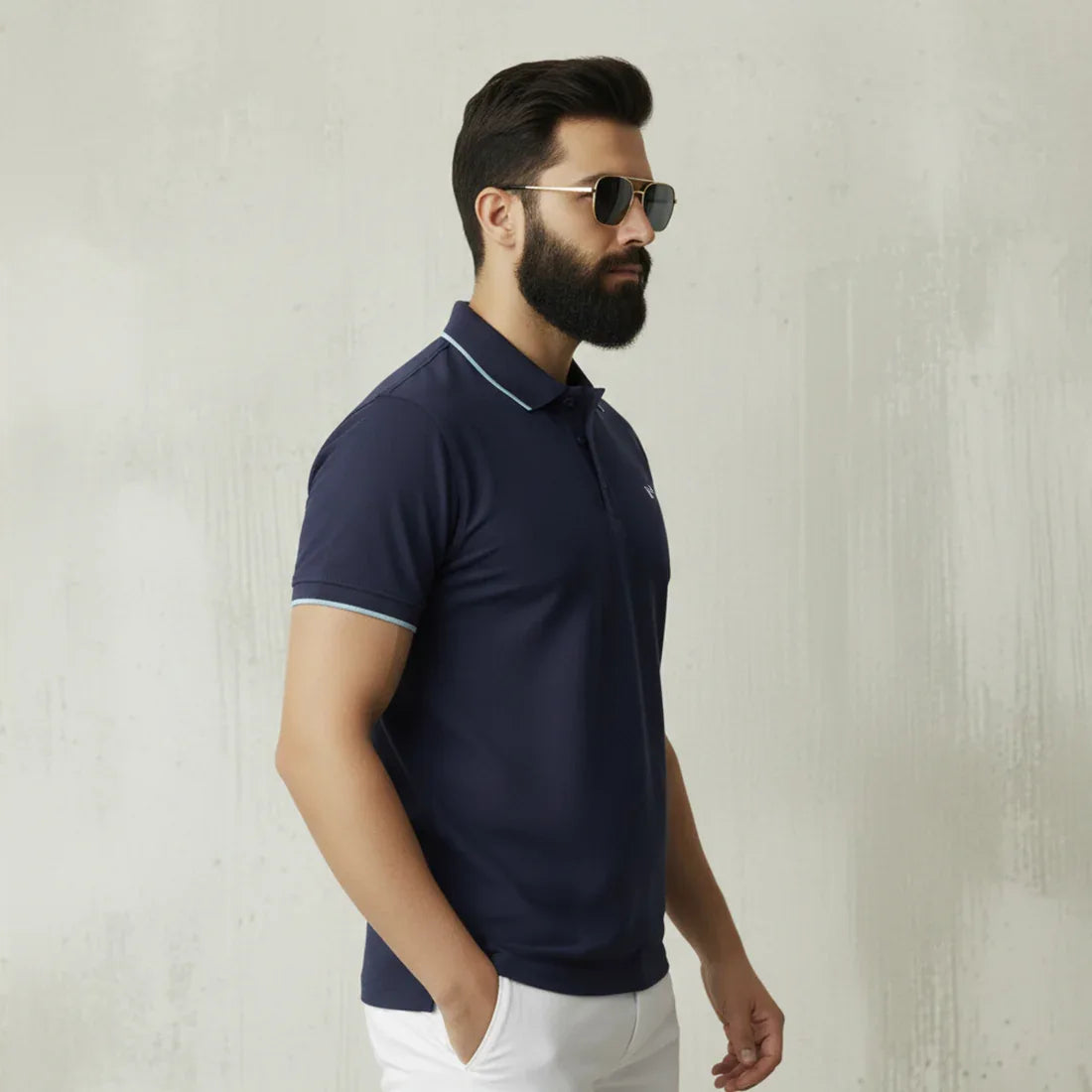 ST LV POLO - NAVY - NAVZA