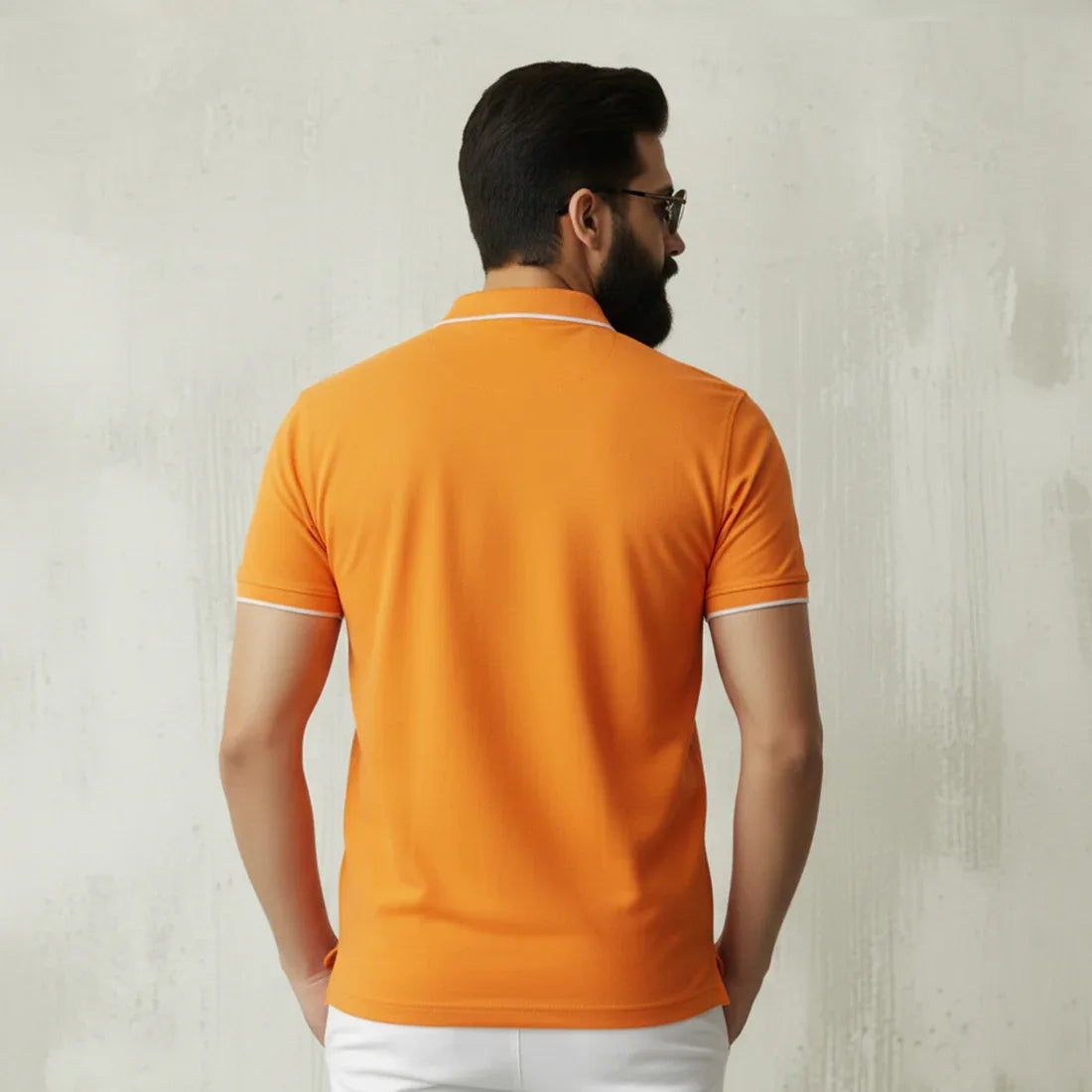 ST LV POLO - ORANGE - NAVZA