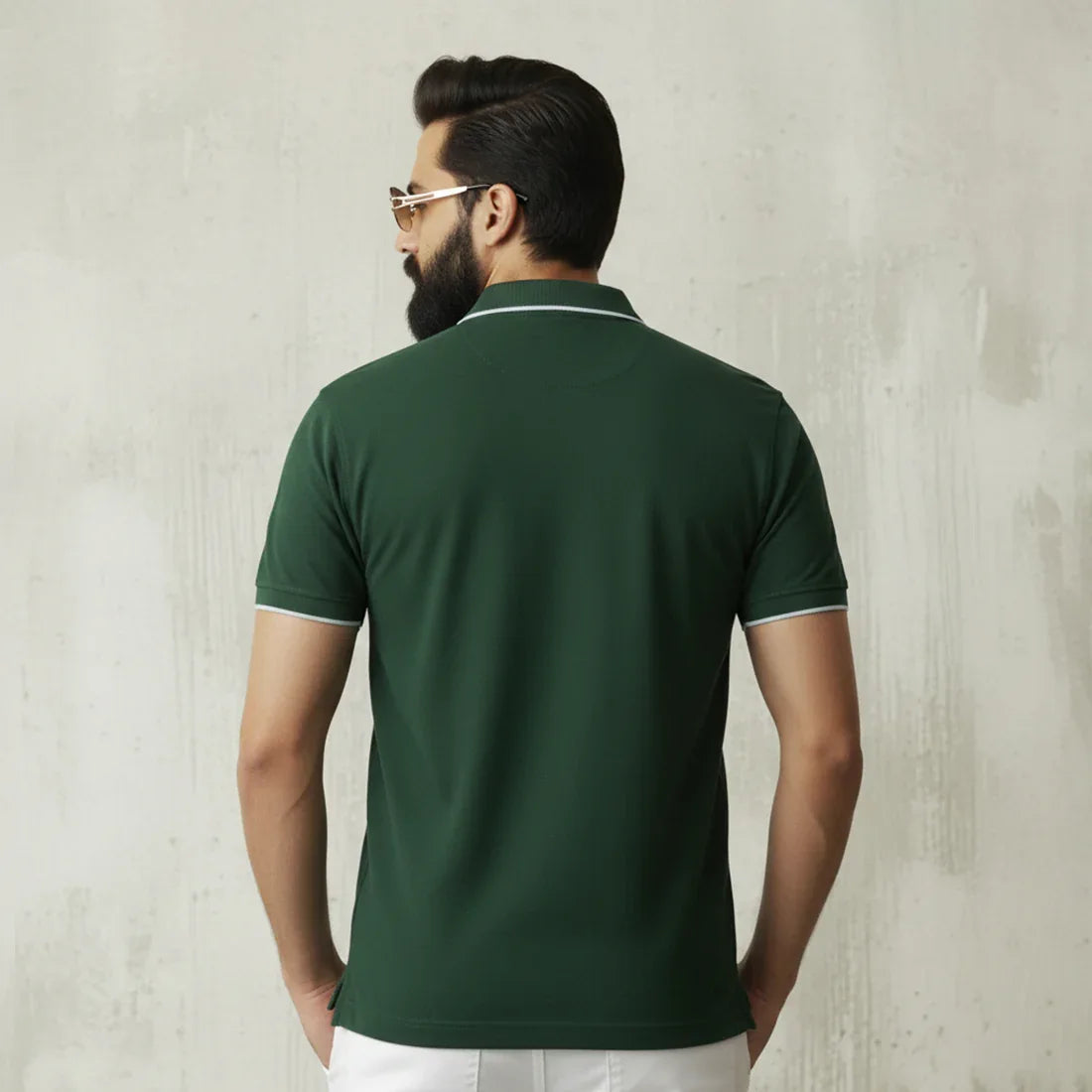 ST LV POLO - RICH GREEN - NAVZA