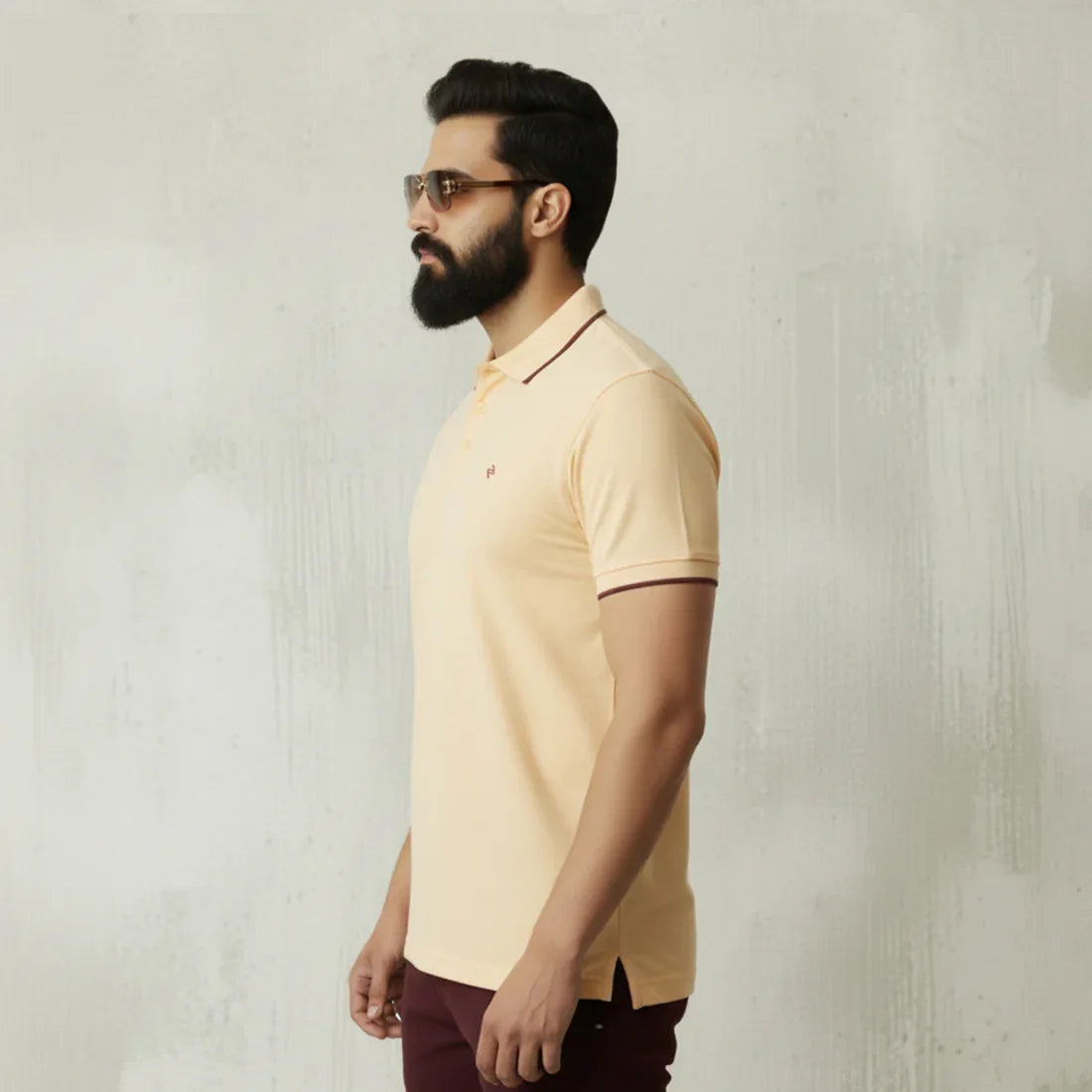 ST LV POLO - SOFT YELLOW - NAVZA