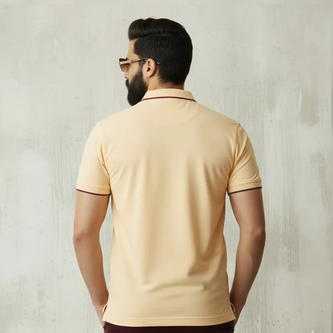 ST LV POLO - SOFT YELLOW - NAVZA