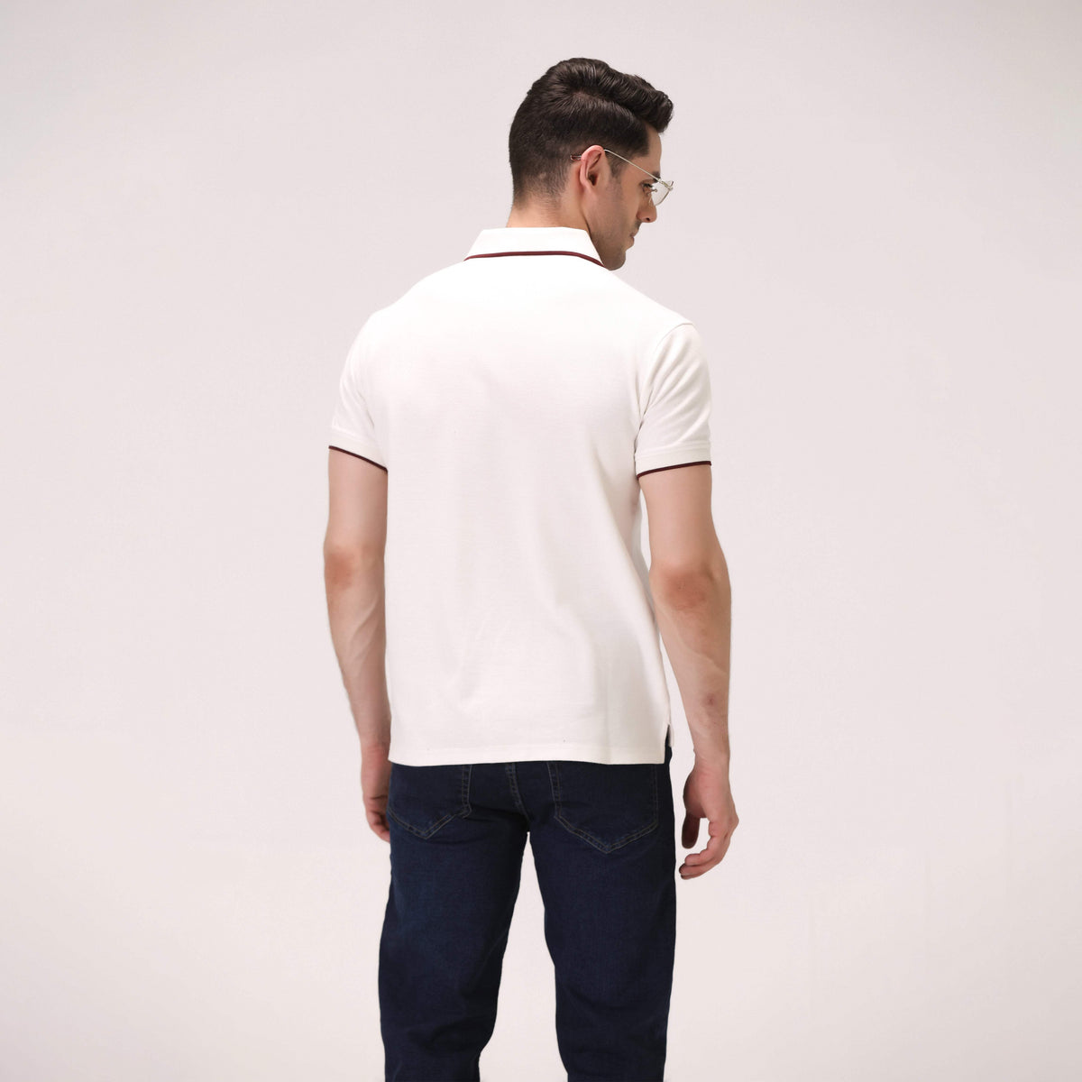 ST POLO WHITE NAVZA