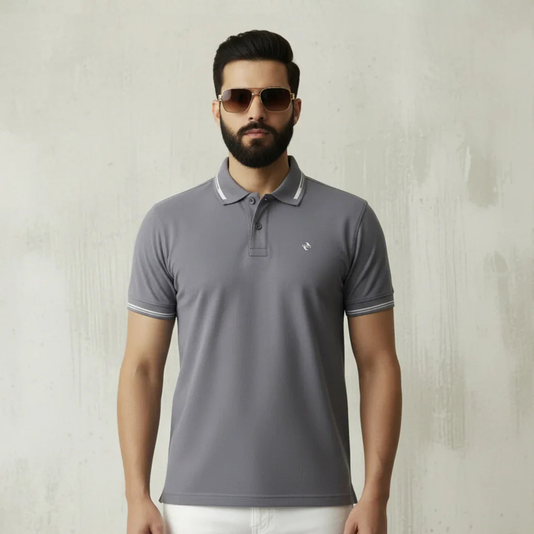 ST POLO – GREY - NAVZA
