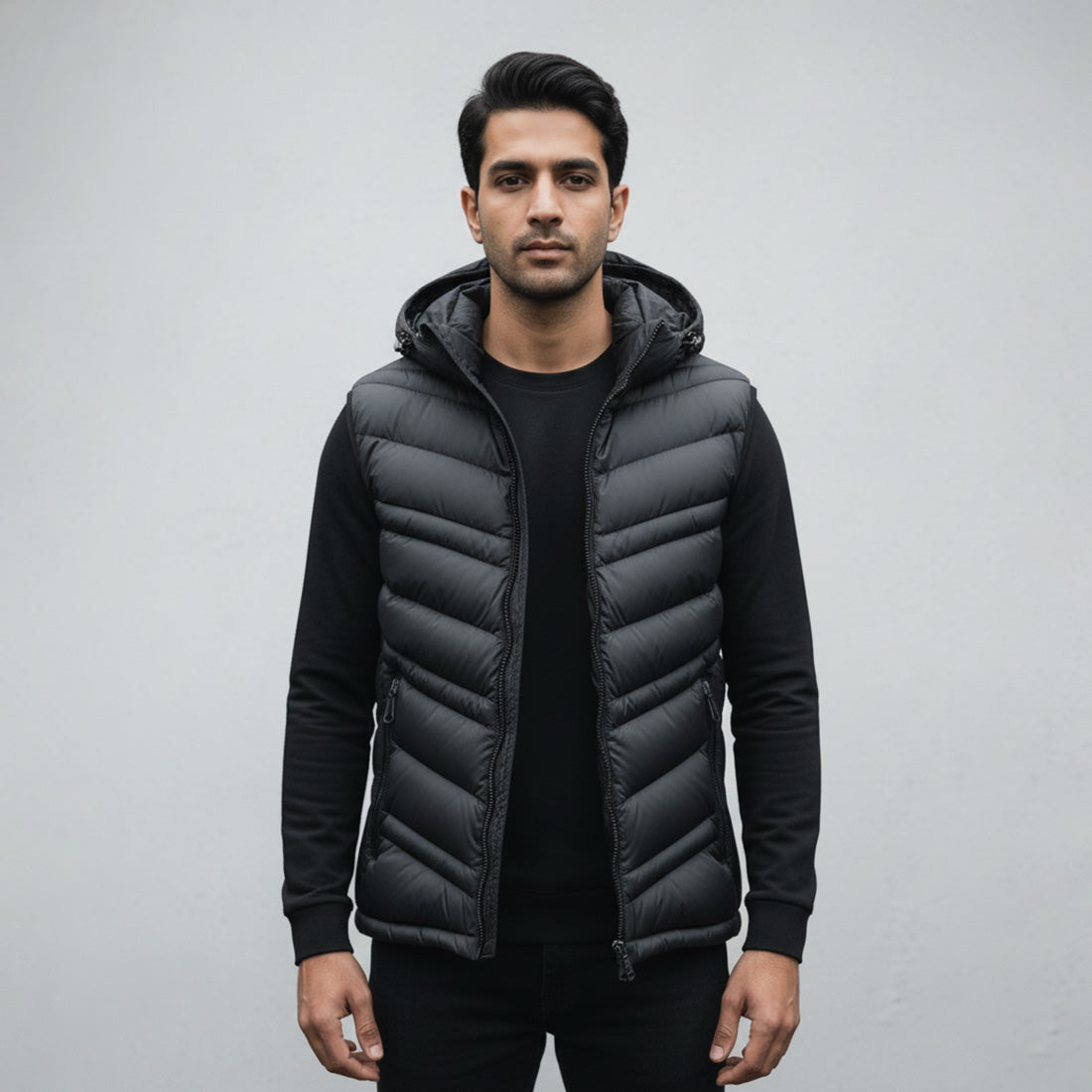 Puffer Jacket Black | NAVZA