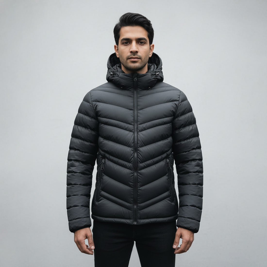 Puffer Jacket Black | NAVZA