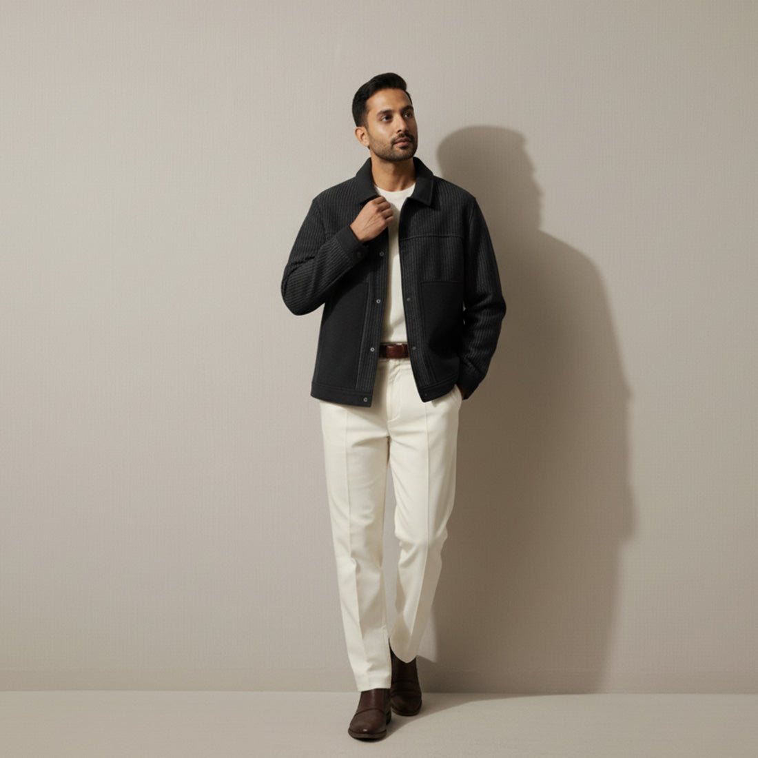 Wool Jacket Black | NAVZA