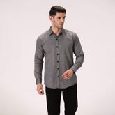 TEXTURED SHIRT – CHARCOAL
