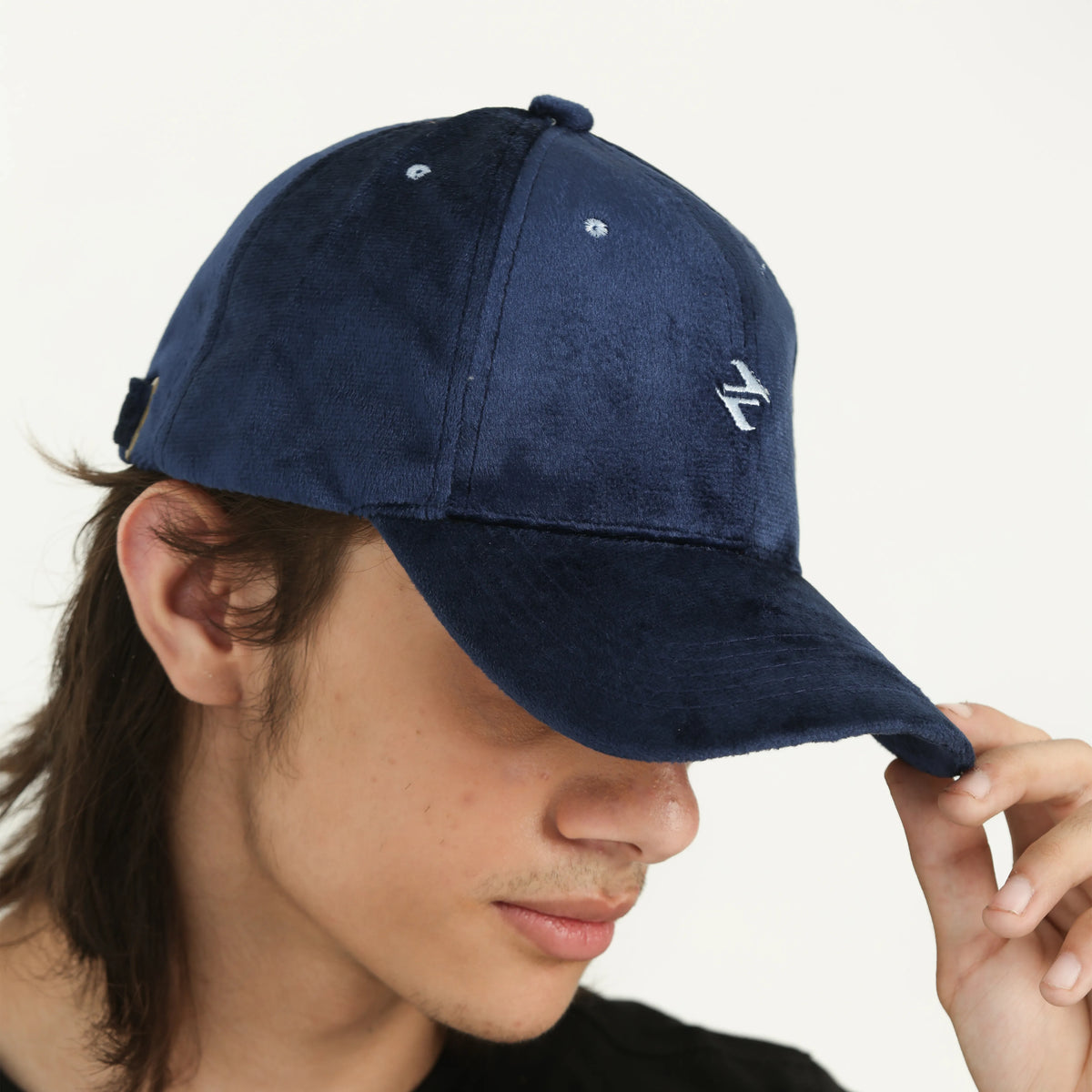 VELVET CAP NAVY BLUE NAVZA