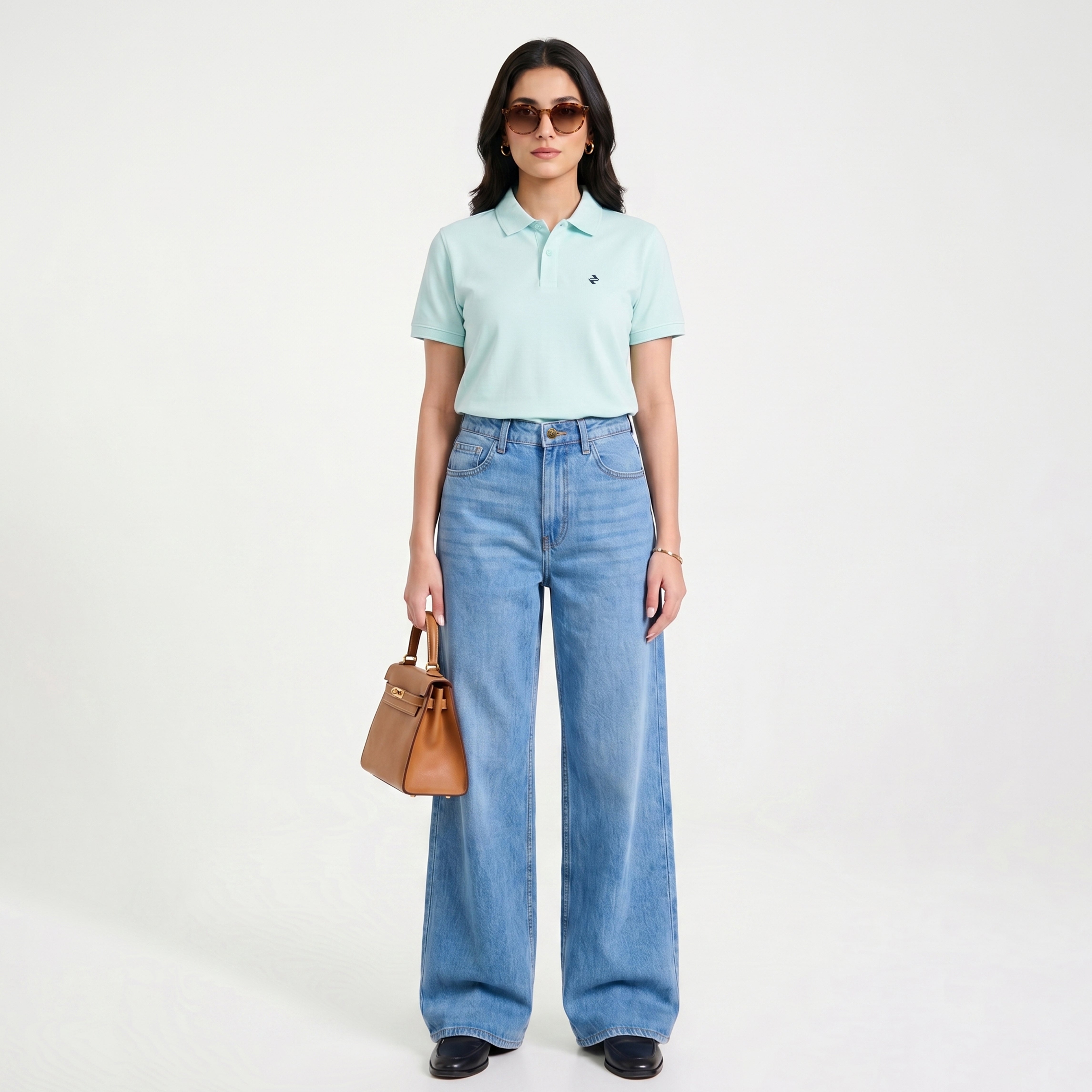 WIDE LEG DENIM - LIGHT BLUE