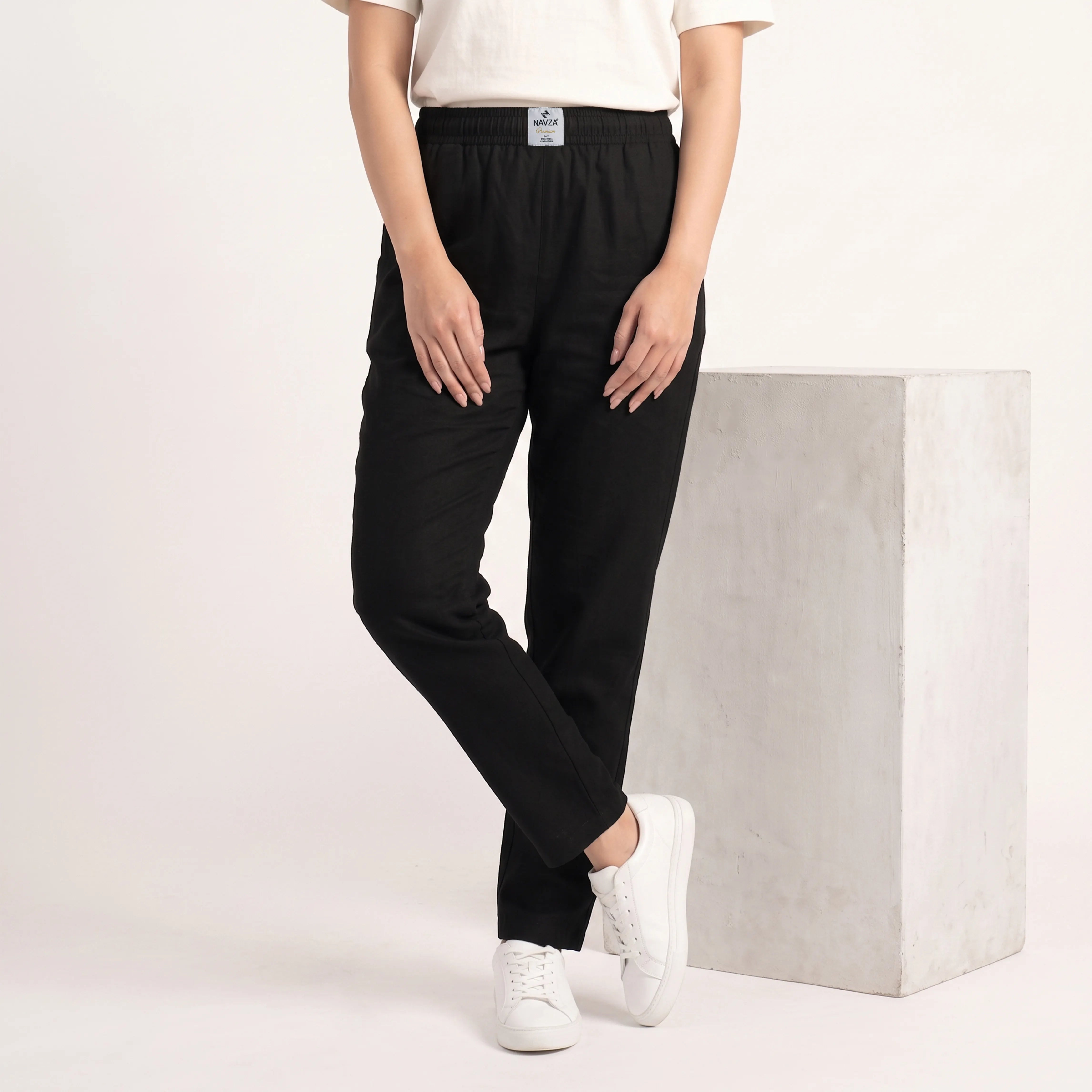 WOMEN ML JERSEY TROUSER – BLACK