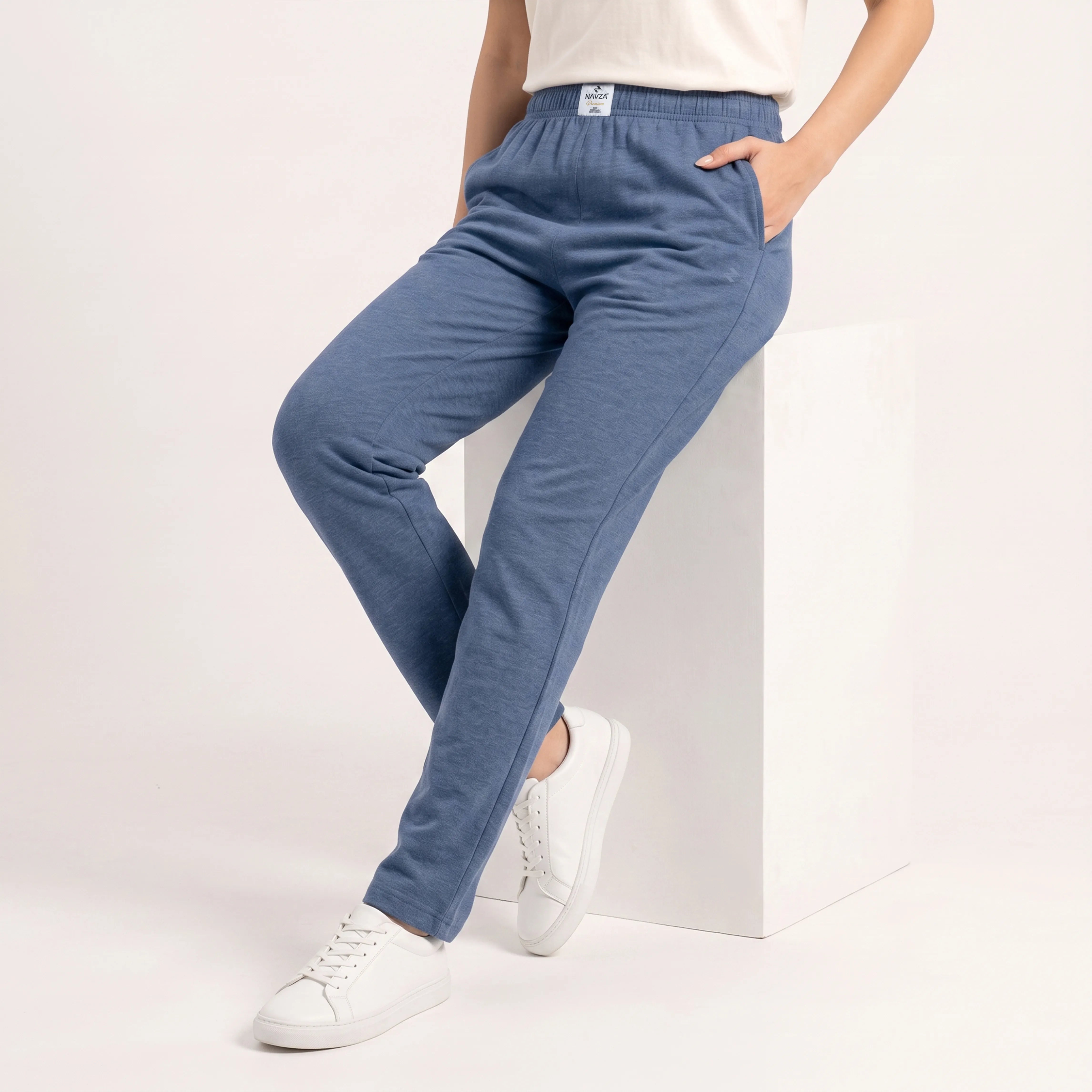 WOMEN ML JERSEY TROUSER – DENIM