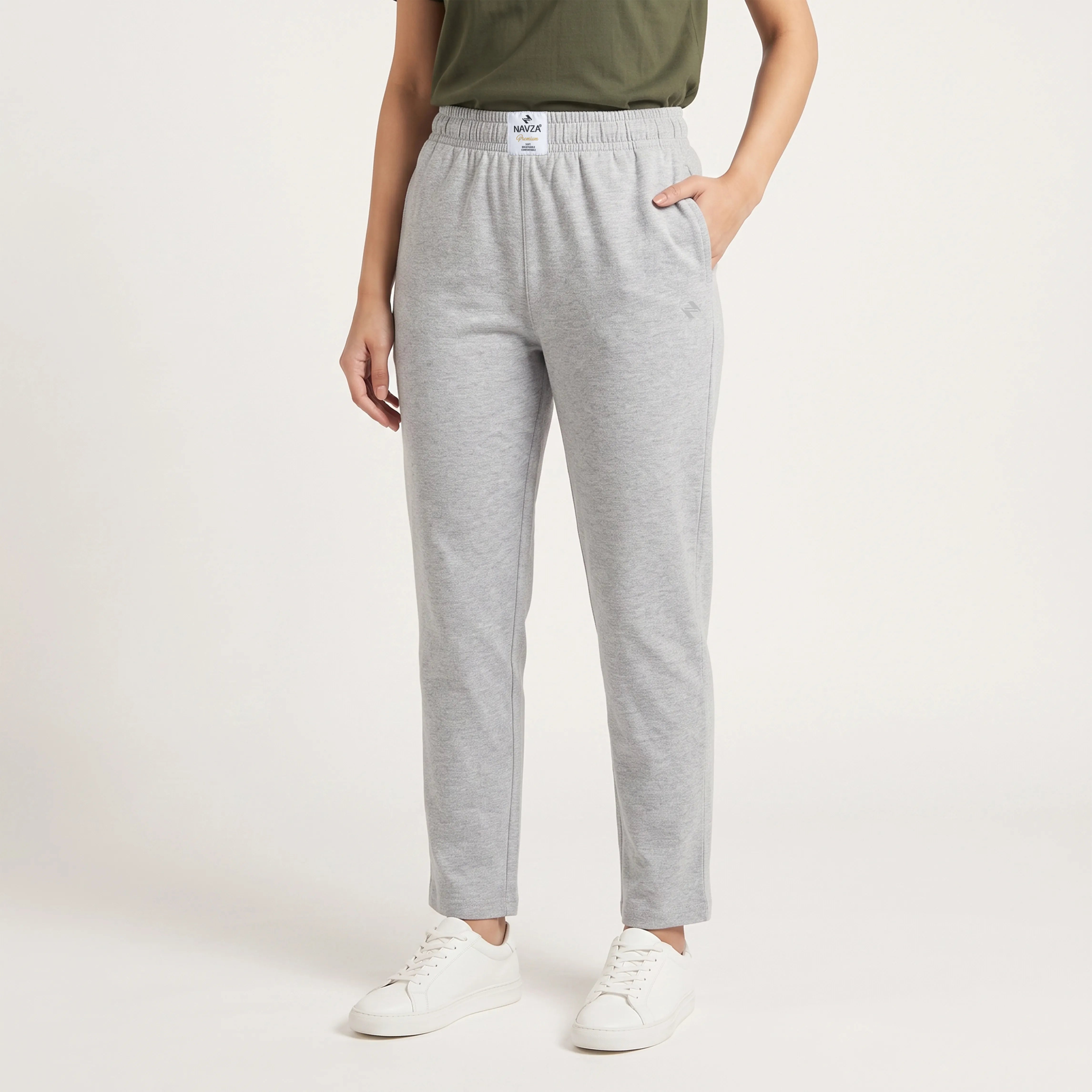 WOMEN ML JERSEY TROUSER – GREY