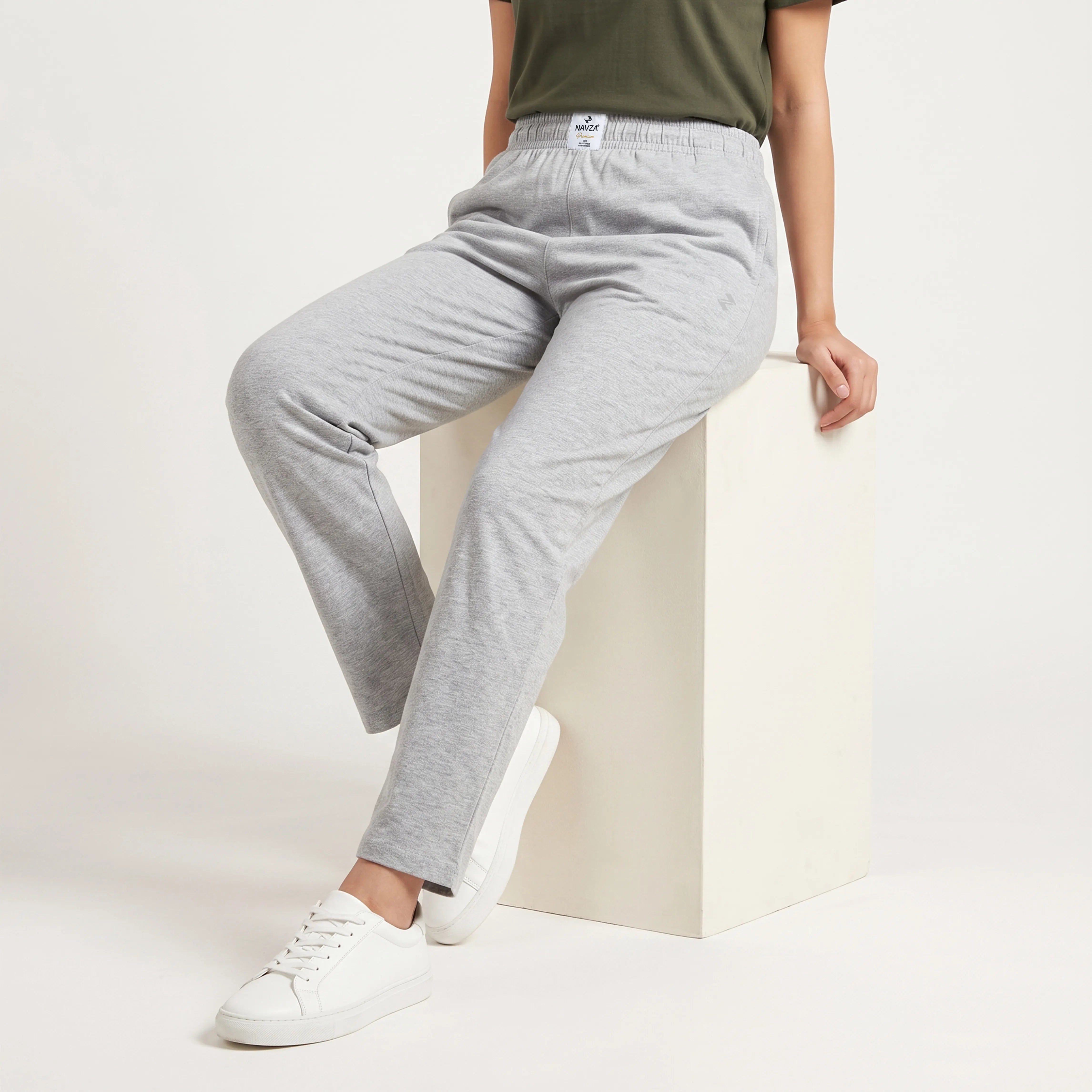 WOMEN ML JERSEY TROUSER – GREY