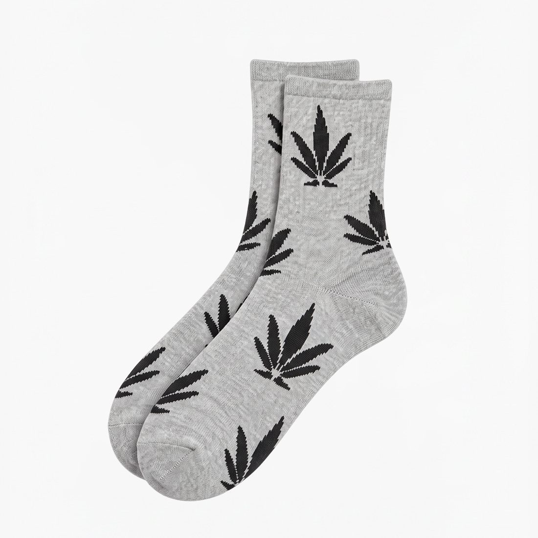 WOMEN SHORT CREW SOCKS GREY NAVZA