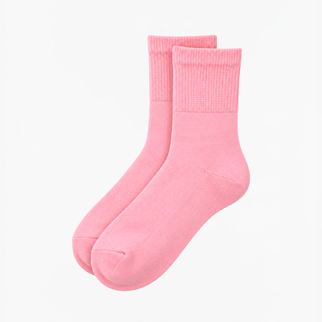 WOMEN SHORT CREW SOCKS PINK NAVZA