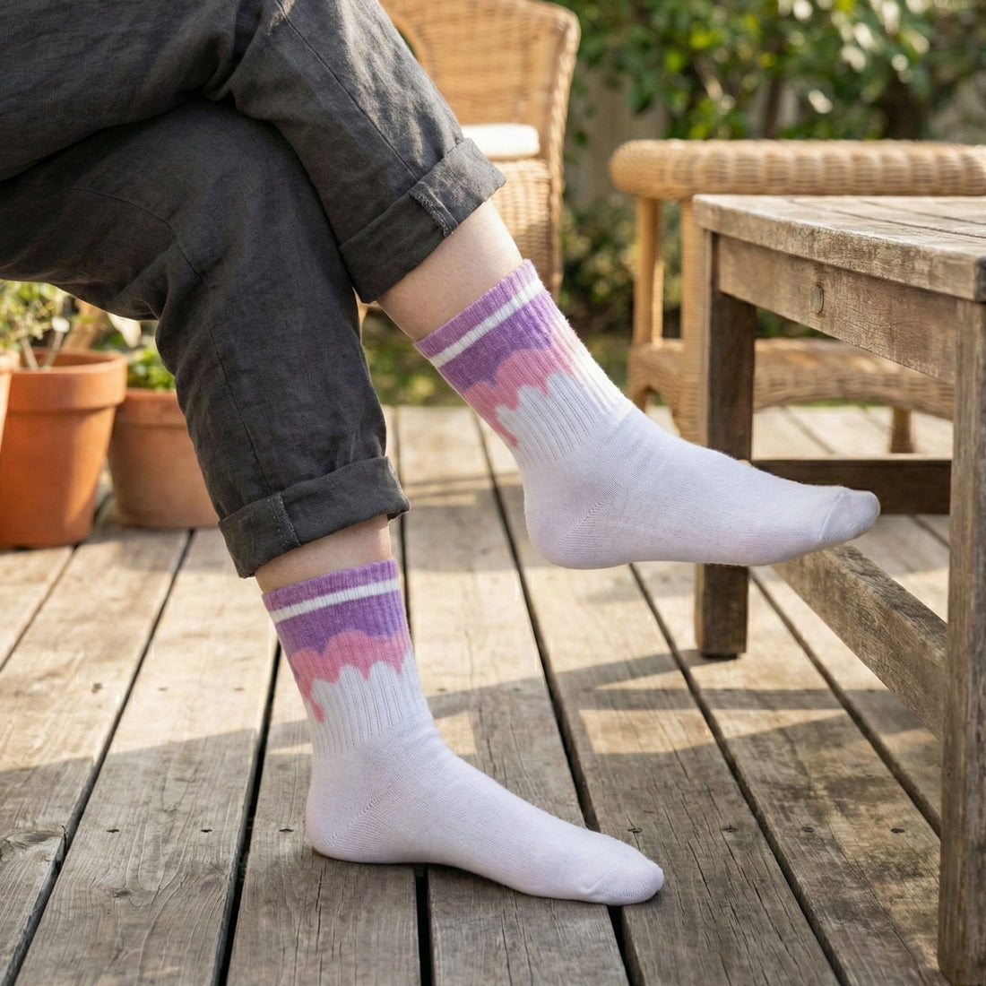 WOMEN CREW SOCKS OFF WHITE | NAVZA