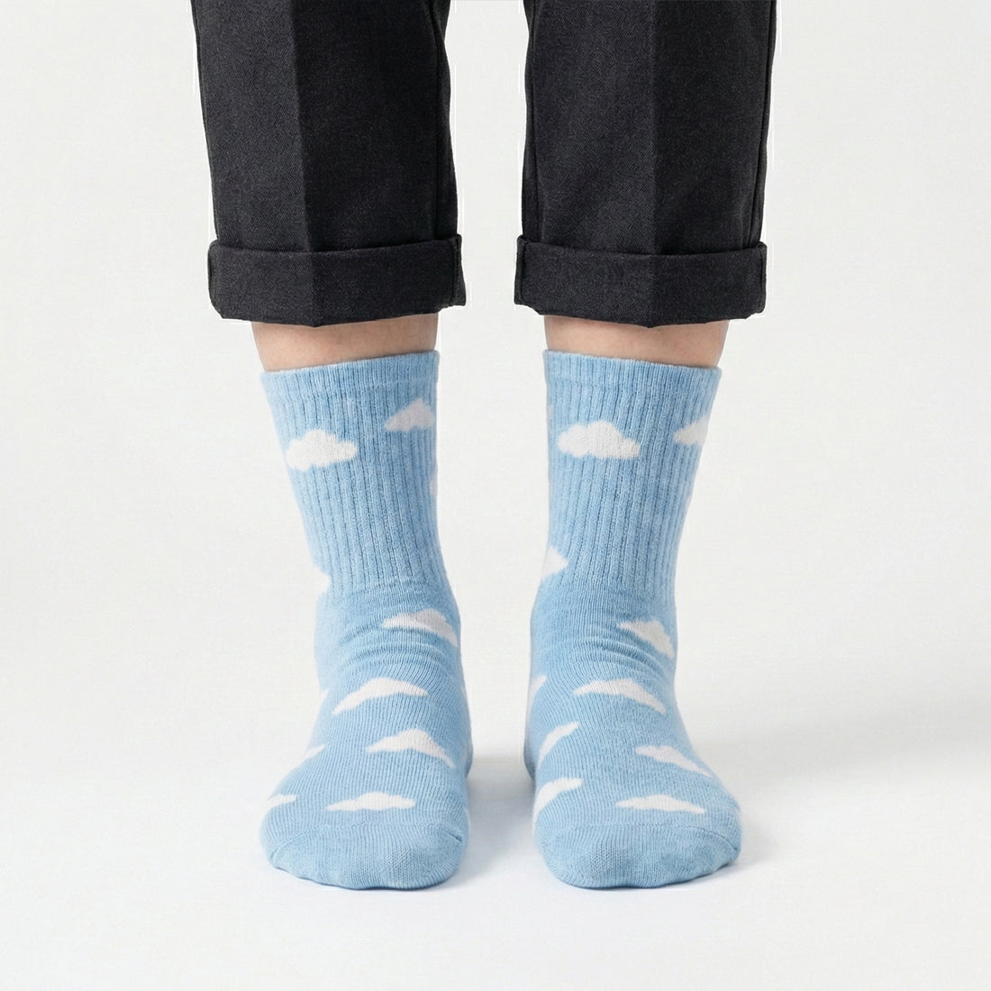 WOMEN CREW SOCKS SKY BLUE | NAVZA