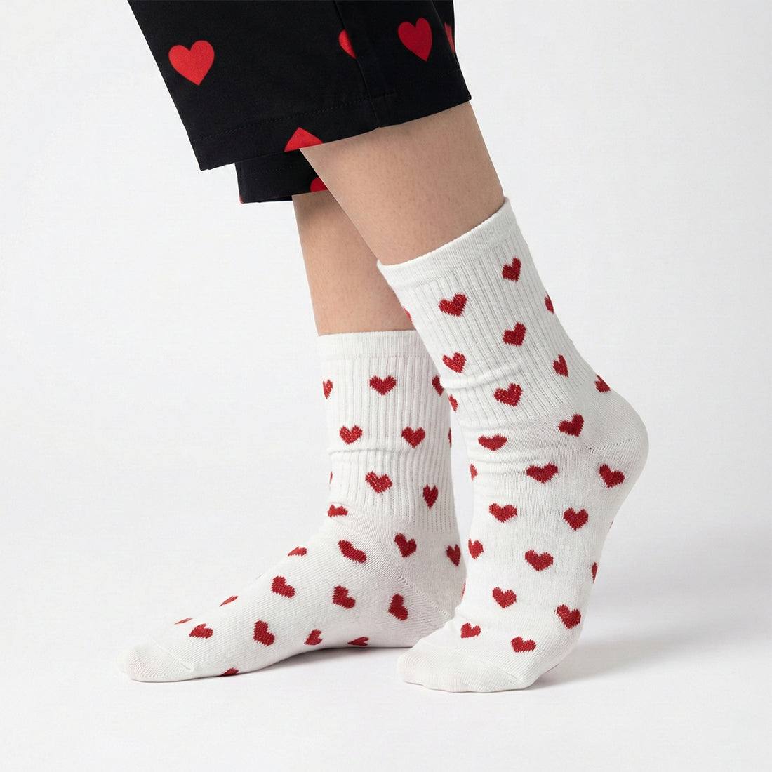 WOMEN CREW SOCKS WHITE | NAVZA