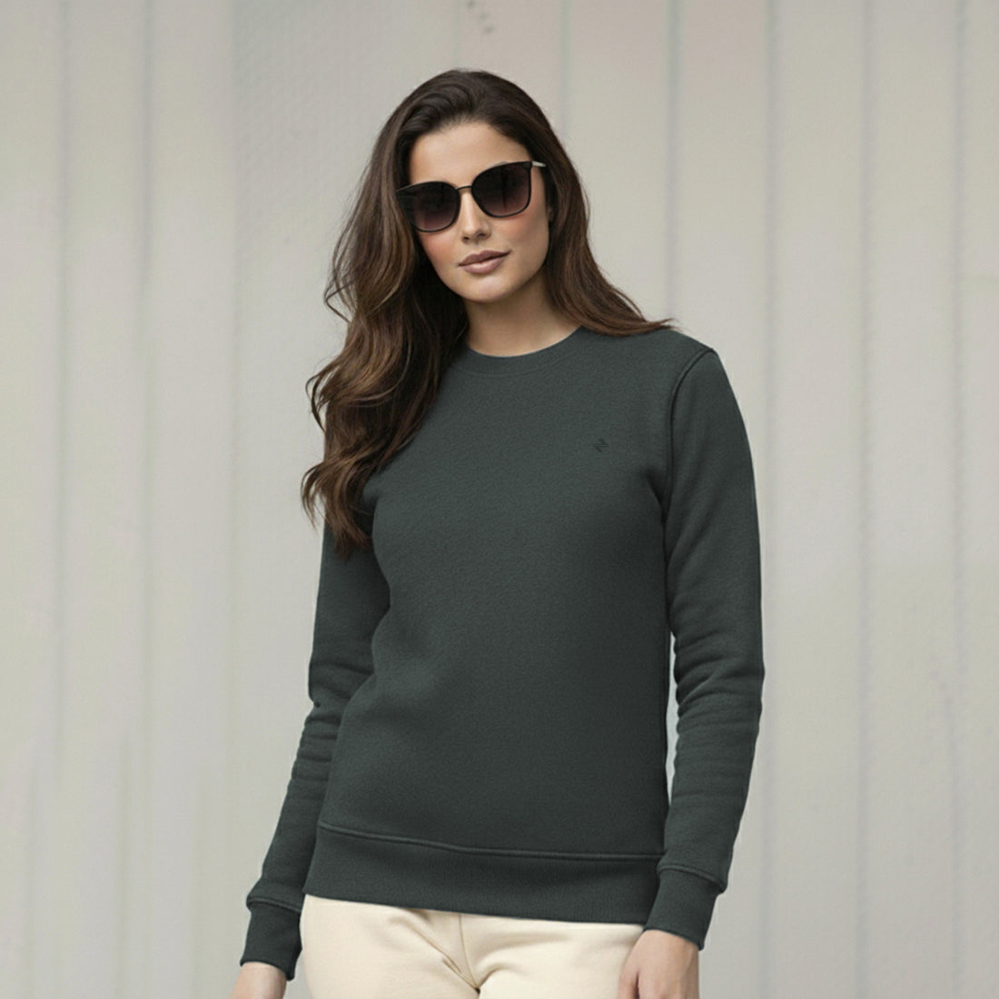 Women Sweatshirt Charcoal | NAVZA