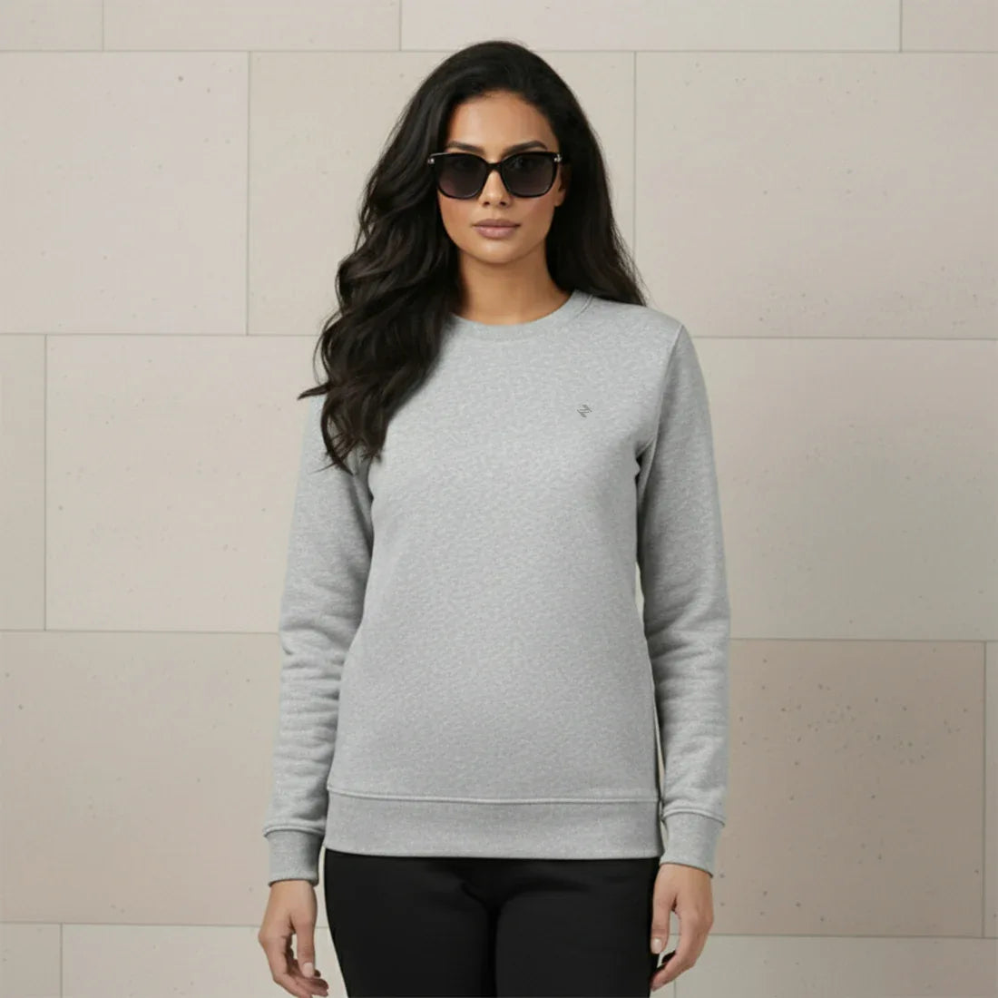 WOMEN ML SWEATSHIRT – GREY - NAVZA