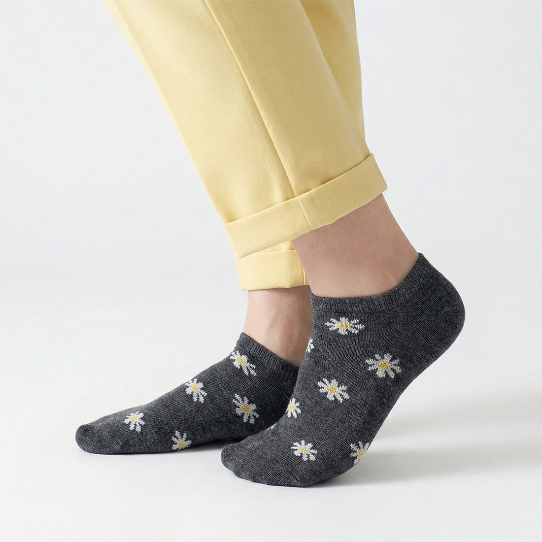 WOMEN NO SHOW SOCKS GREY | NAVZA