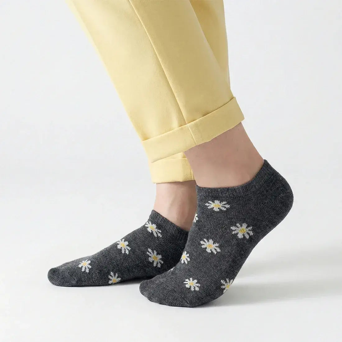 WOMEN NO SHOW SOCKS GREY | NAVZA