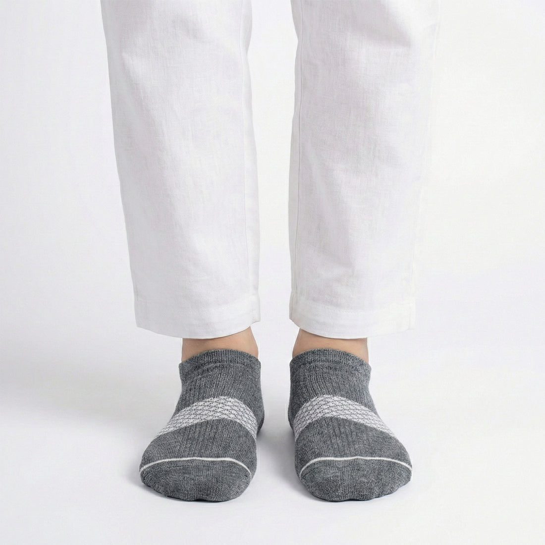 WOMEN NO SHOW SOCKS LIGHT GREY | NAVZA