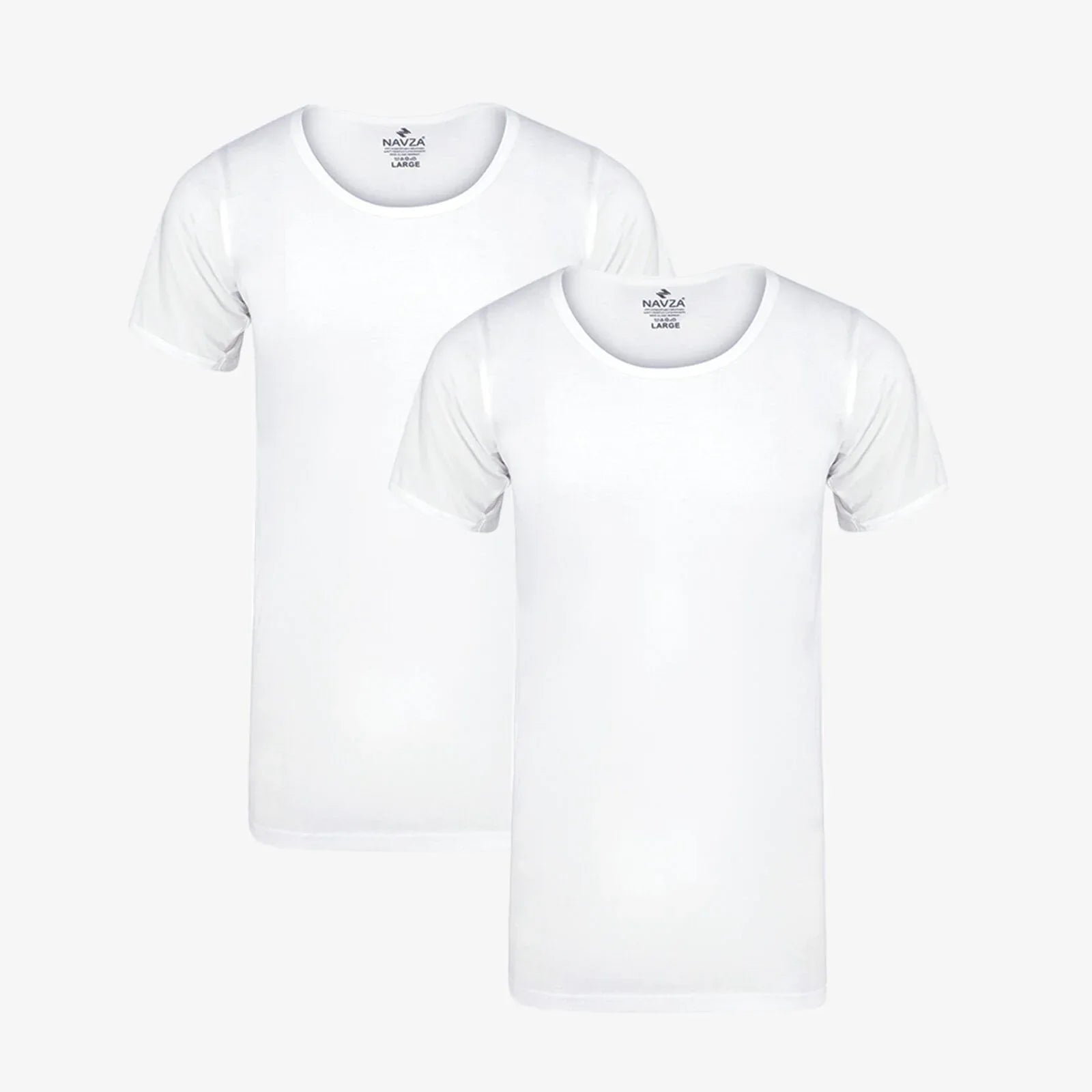 PACK OF 2 HALF SLEEVES VEST – WHITE - NAVZA