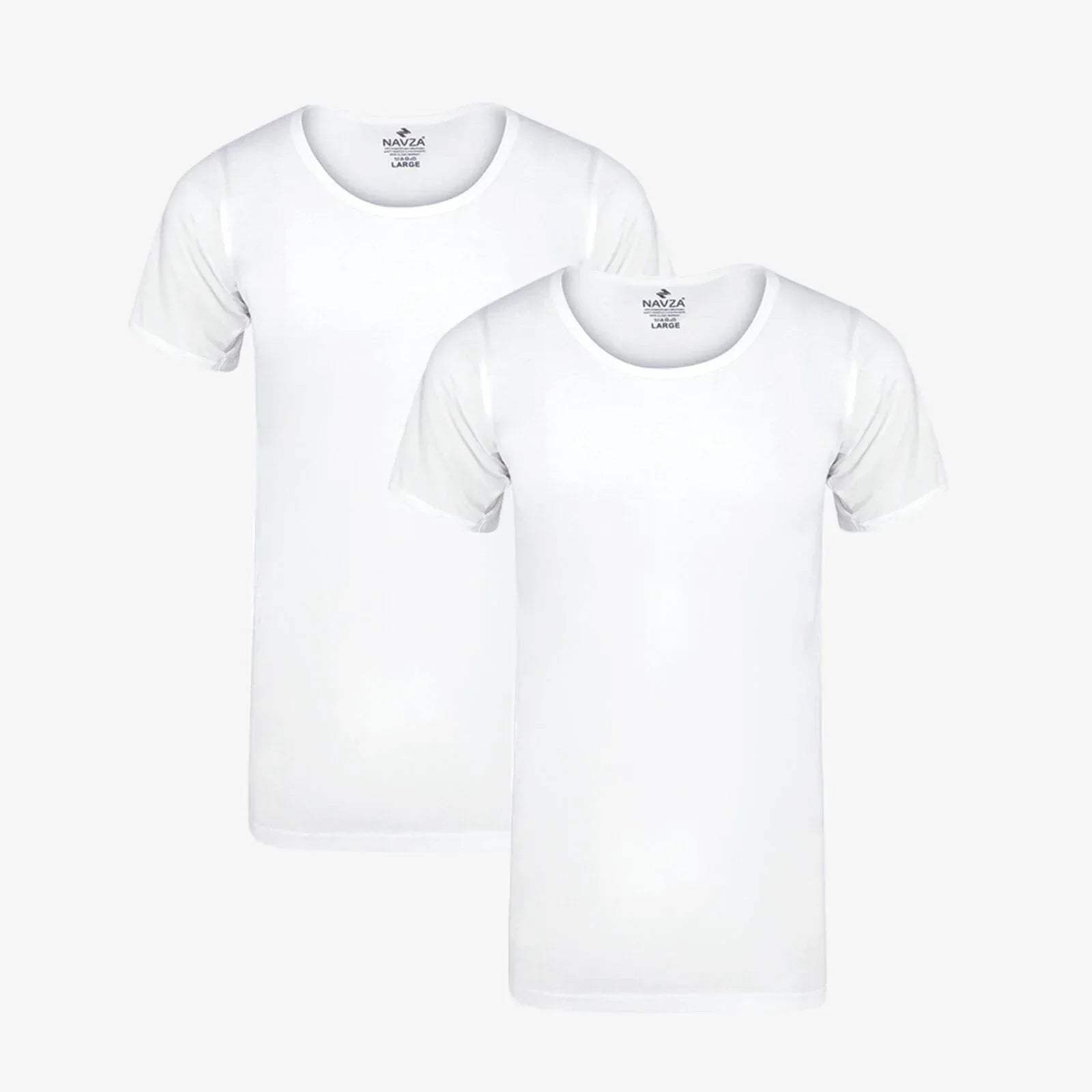 PACK OF 2 HALF SLEEVES VEST – WHITE - NAVZA