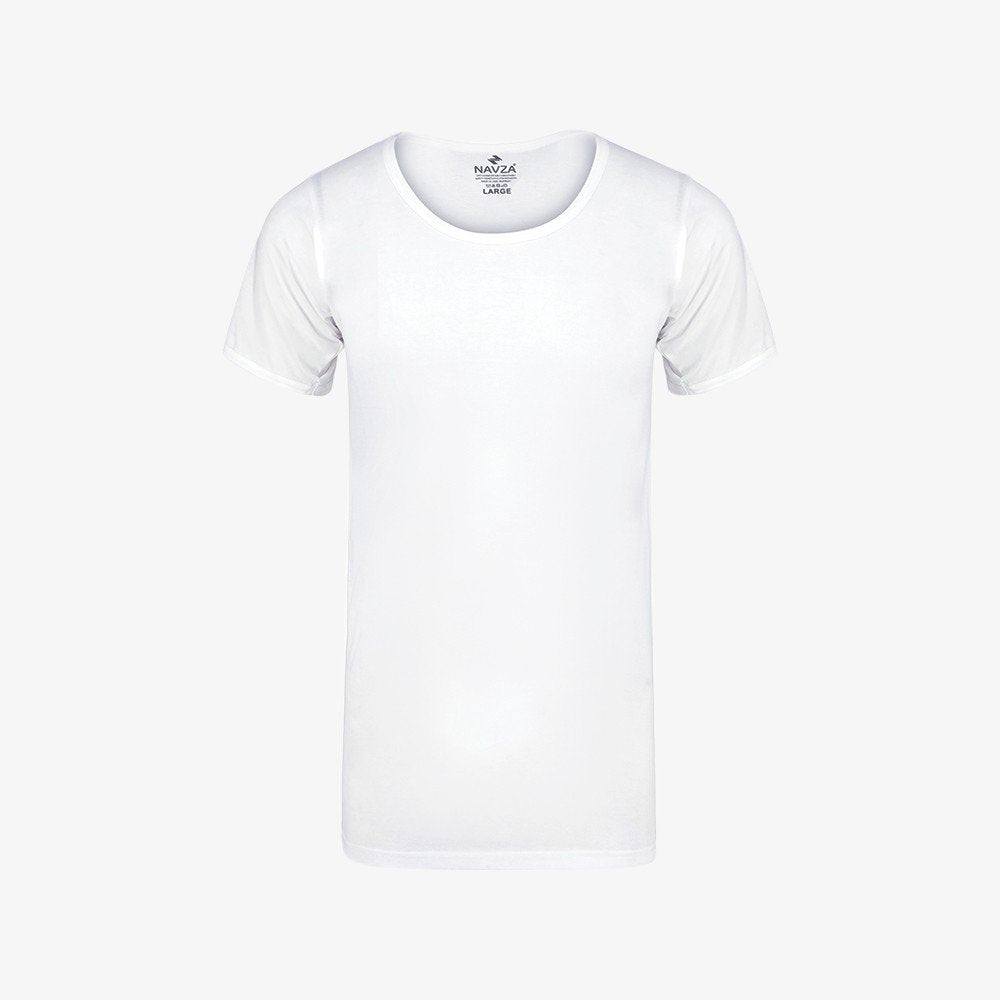 Half SLEEVES VEST WHITE _ front view